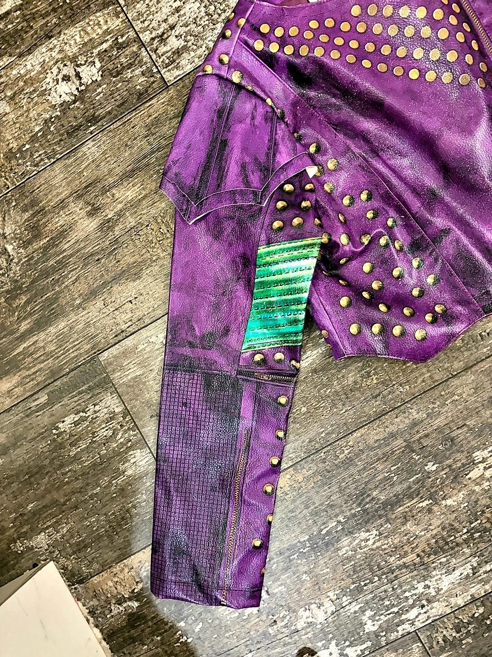 Disney Descendants 2 Mal Costume Jacket Girls 11/12 - Picture 6 of 8